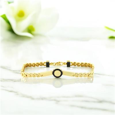 14 Ayar Altın Tasarım Bileklik  -  F005665