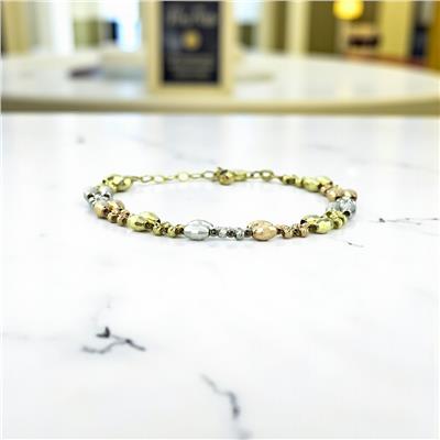 14 Ayar Altın Tasarım Bileklik  -  K196379