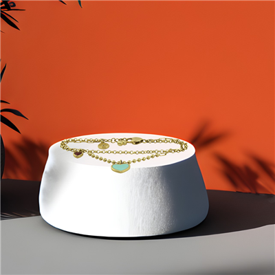 14 Ayar Altın Tasarım Bileklik  -  K219273