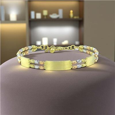 14 Ayar Altın Tasarım Bileklik  -  K220548