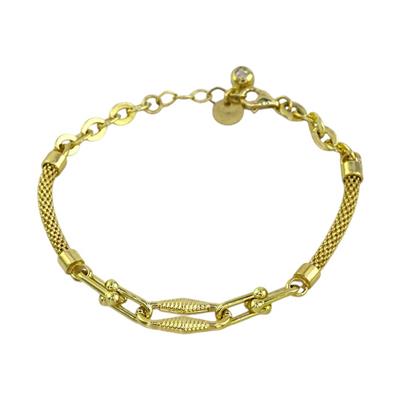 14 Ayar Altın Tasarım Bileklik  -  K222235