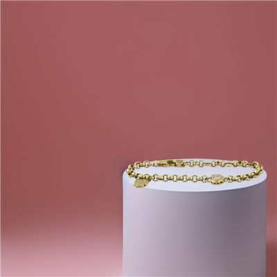 14 Ayar Altın Tasarım Bileklik  -  K229306