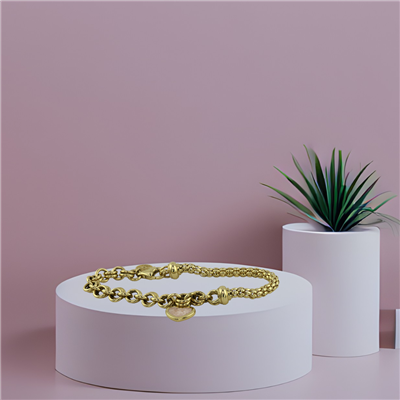 14 Ayar Altın Tasarım Bileklik  -  K232354