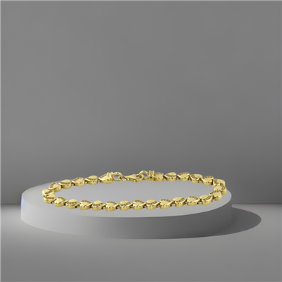 14 Ayar Altın Tasarım Bileklik  -  K233030