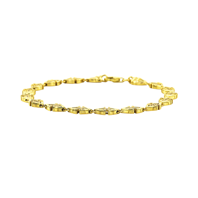 14 Ayar Altın Tasarım Bileklik  -  K233041