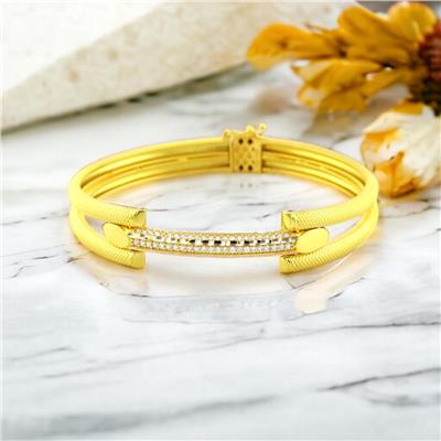 14 Ayar Altın Tasarım Bilezik  -  0176009