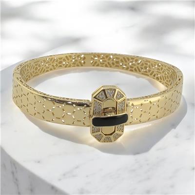 14 Ayar Altın Tasarım Bilezik  -  0179256