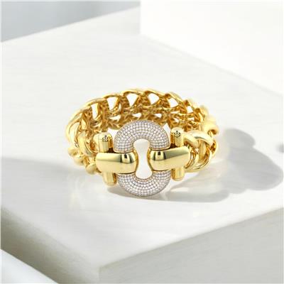 14 Ayar Altın Tasarım Bilezik  -  0186375