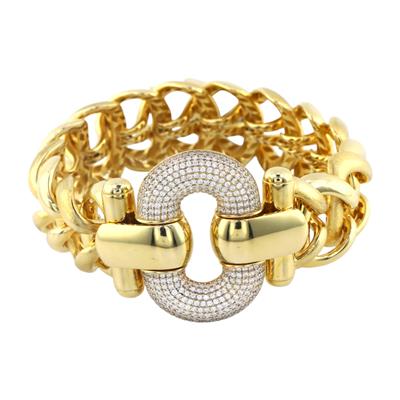 14 Ayar Altın Tasarım Bilezik  -  0186375