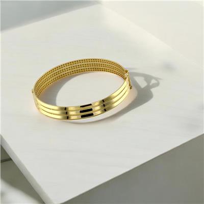 14 Ayar Altın Tasarım Bilezik  -  0187999