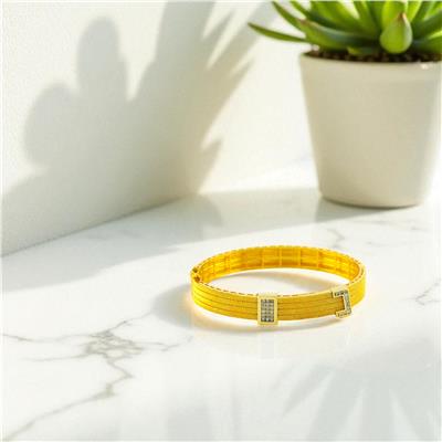 14 Ayar Altın Tasarım Bilezik  -  0194393