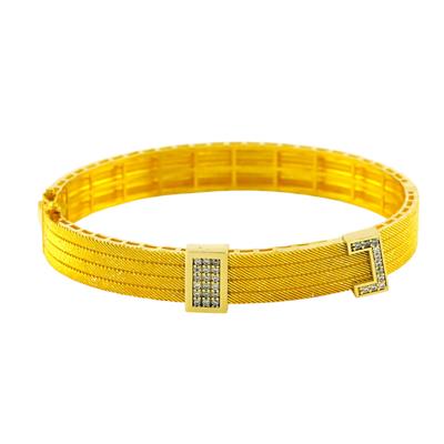 14 Ayar Altın Tasarım Bilezik  -  0194393