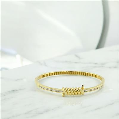 14 Ayar Altın Tasarım Bilezik  -  0194607