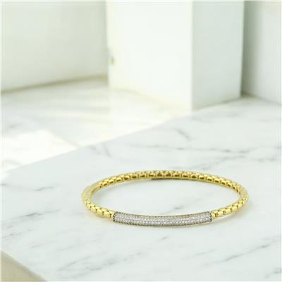 14 Ayar Altın Tasarım Bilezik  -  0194608