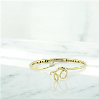 14 Ayar Altın Tasarım Bilezik  -  0194610