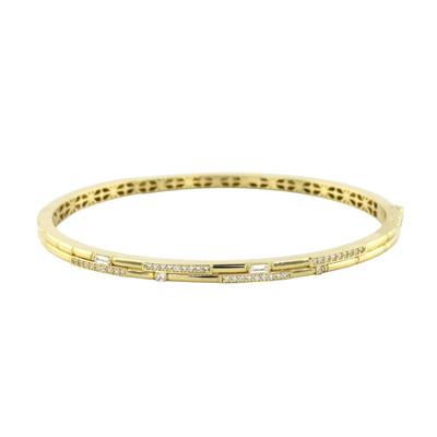 14 Ayar Altın Tasarım Bilezik  -  0195043