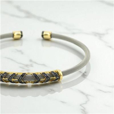 14 Ayar Altın Tasarım Bilezik  -  0195077