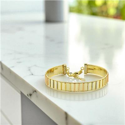 14 Ayar Altın Tasarım Bilezik  -  0195305