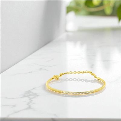 14 Ayar Altın Tasarım Bilezik  -  0198723