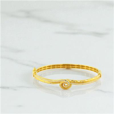 14 Ayar Altın Tasarım Bilezik  -  0198924