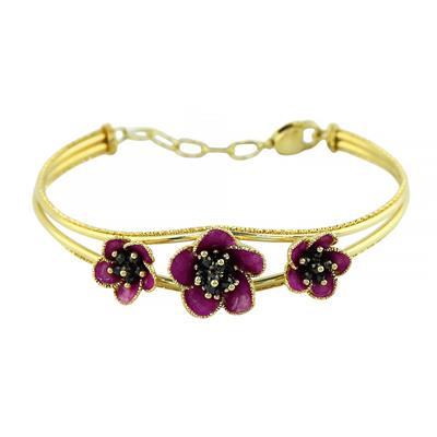 14 Ayar Altın Tasarım Bilezik  -  0200419