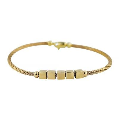 14 Ayar Altın Tasarım Bilezik  -  0201020