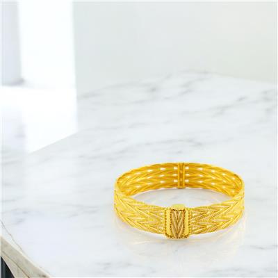 14 Ayar Altın Tasarım Bilezik  -  0202420