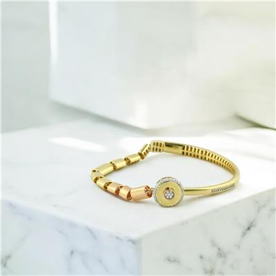 14 Ayar Altın Tasarım Bilezik  -  0203354