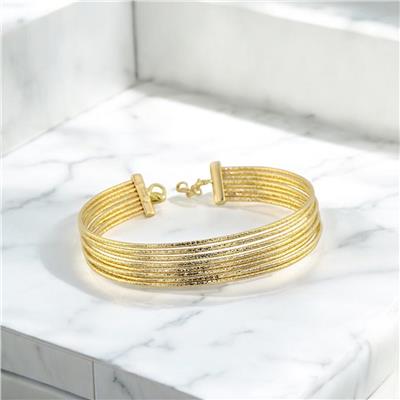 14 Ayar Altın Tasarım Bilezik  -  F004038