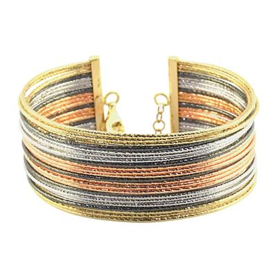 14 Ayar Altın Tasarım Bilezik  -  F004039