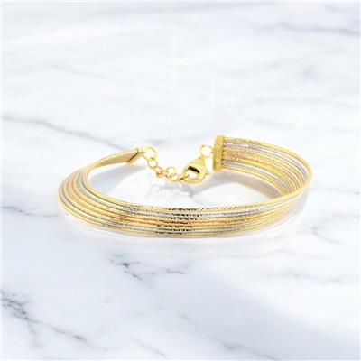 14 Ayar Altın Tasarım Bilezik  -  F004040