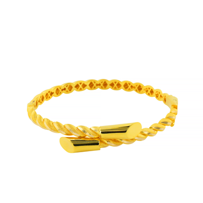 14 Ayar Altın Tasarım Bilezik  -  F006584