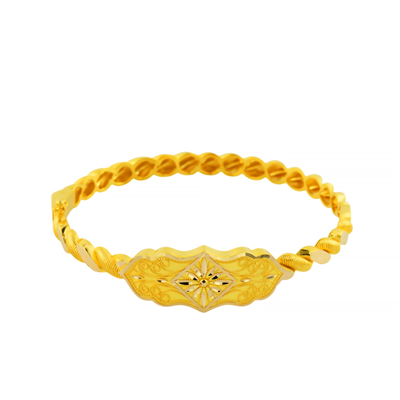 14 Ayar Altın Tasarım Bilezik  -  F006585