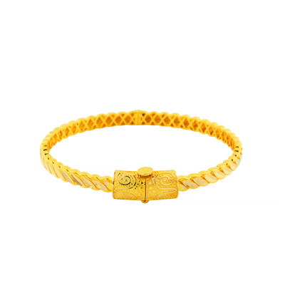 14 Ayar Altın Tasarım Bilezik  -  F006587