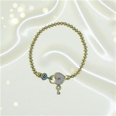 14 Ayar Altın Tasarım Bilezik  -  K196124