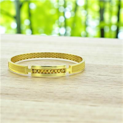 14 Ayar Altın Tasarım Bilezik  -  K203905