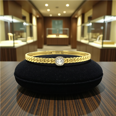 14 Ayar Altın Tasarım Bilezik  -  K218956