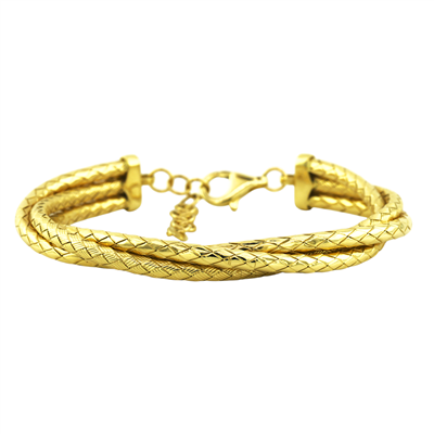 14 Ayar Altın Tasarım Bilezik  -  K220279