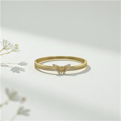 14 Ayar Altın Tasarım Bilezik  -  K231748