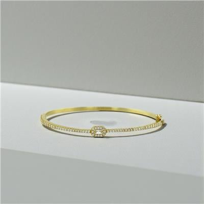 14 Ayar Altın Tasarım Bilezik  -  K232635