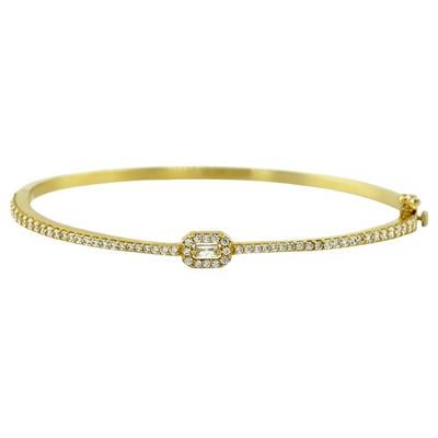 14 Ayar Altın Tasarım Bilezik  -  K232635