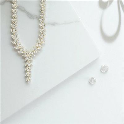 14 Ayar Altın Tasarım Gerdanlık  -  0196352