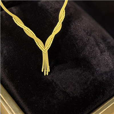 14 Ayar Altın Tasarım Gerdanlık  -  0207305