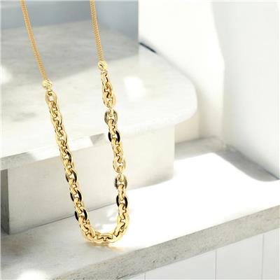 14 Ayar Altın Tasarım Gerdanlık  -  F003823