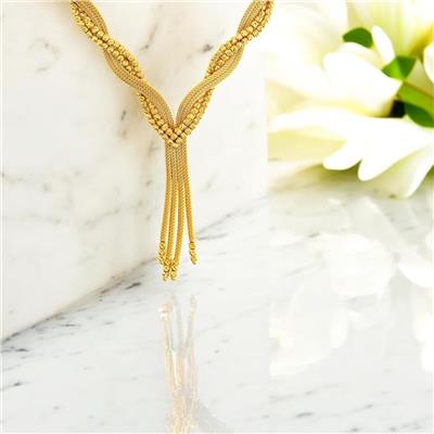 14 Ayar Altın Tasarım Gerdanlık  -  F005649