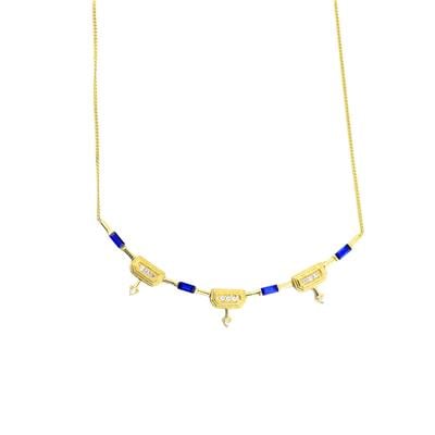 14 Ayar Altın Tasarım Kolye  -  0183047