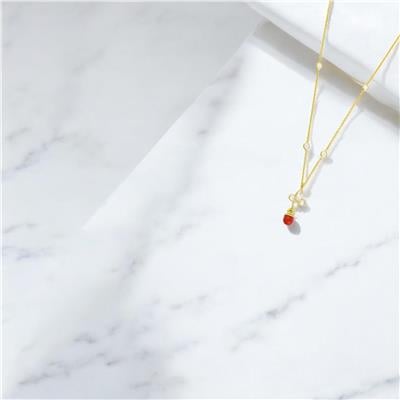 14 Ayar Altın Tasarım Kolye  -  0183050