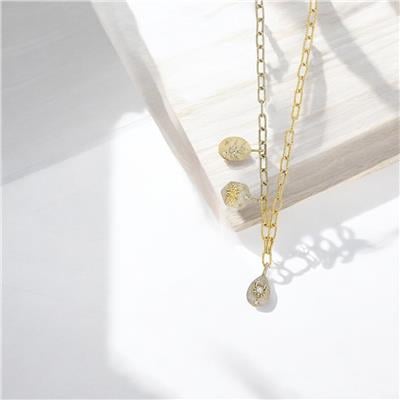 14 Ayar Altın Tasarım Kolye  -  0188951