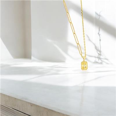 14 Ayar Altın Tasarım Kolye  -  0188953