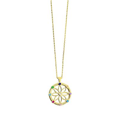 14 Ayar Altın Tasarım Kolye  -  0192167